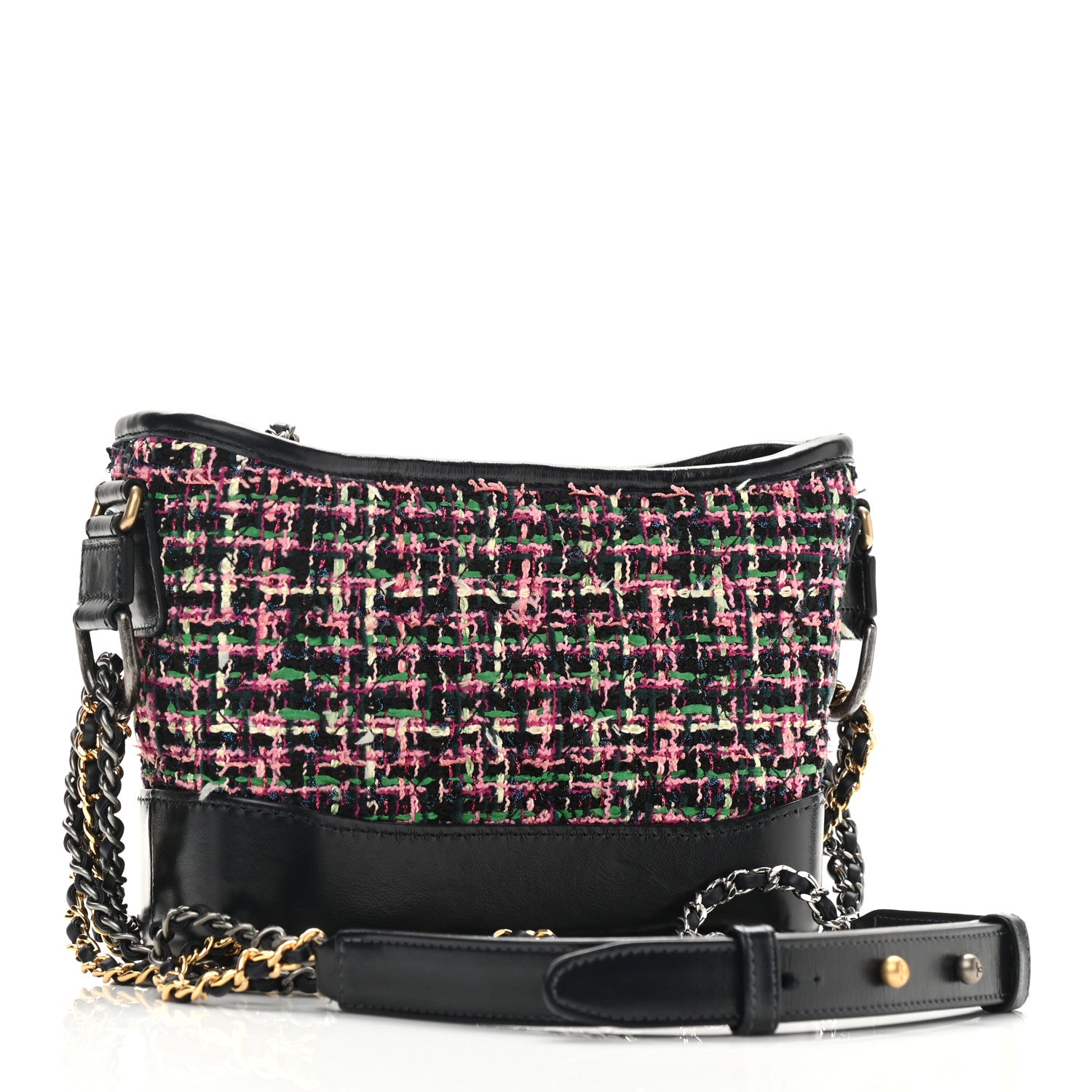 Chanel Tweed Calfskin Small Gabrielle Hobo Multi 3 of 10