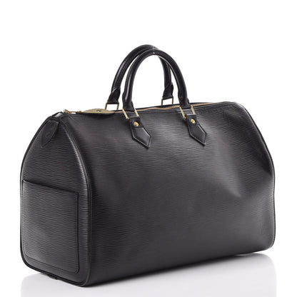 Louis Vuitton Epi Speedy 35 Black 3 of 13