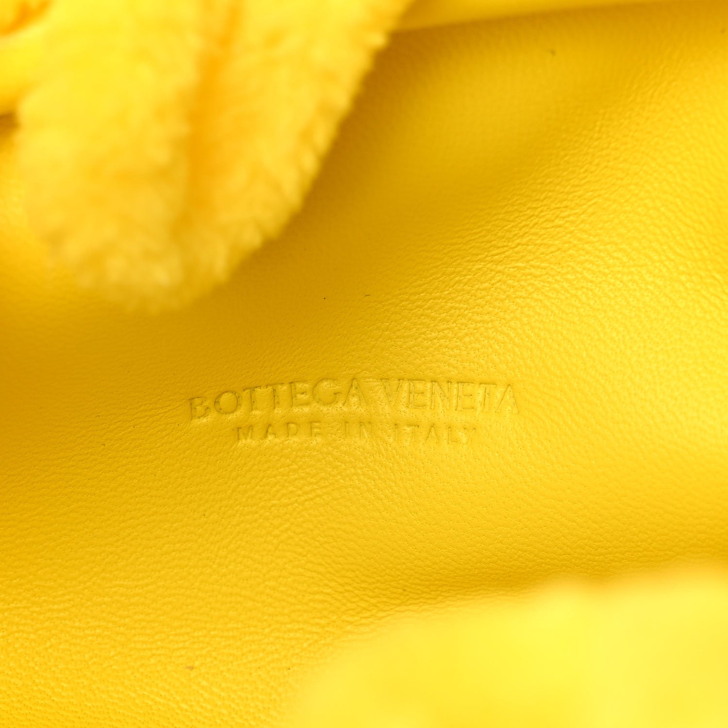 Bottega Veneta Chenille The Mini Pouch Lemon 6 of 9