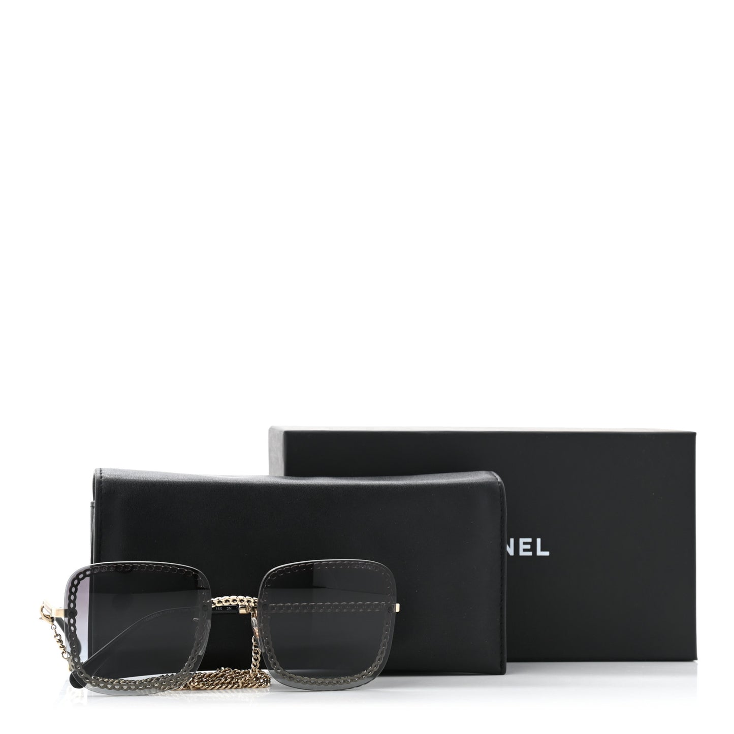 Chain Square Sunglasses 4244 Black