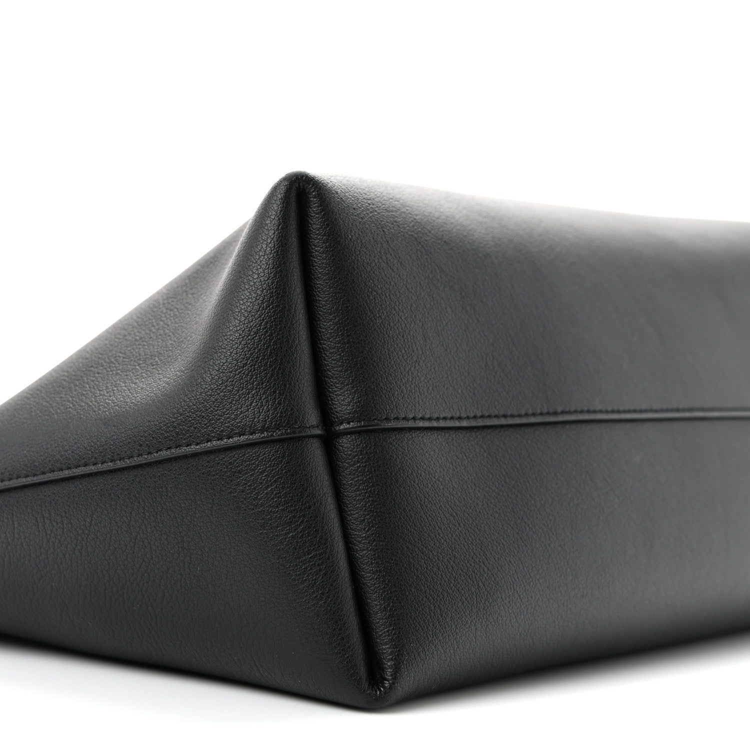 Saint Laurent Calfskin Large Shopping Tote Black 10 of 13