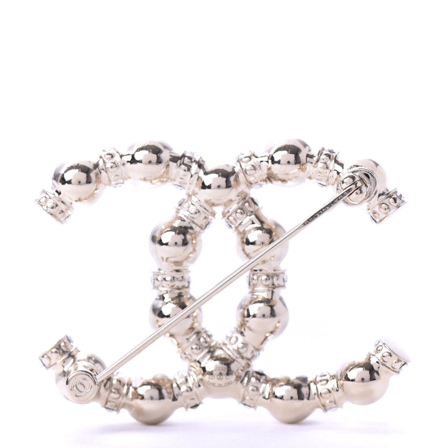 Pearl Crystal Nefertiti CC Brooch Gold