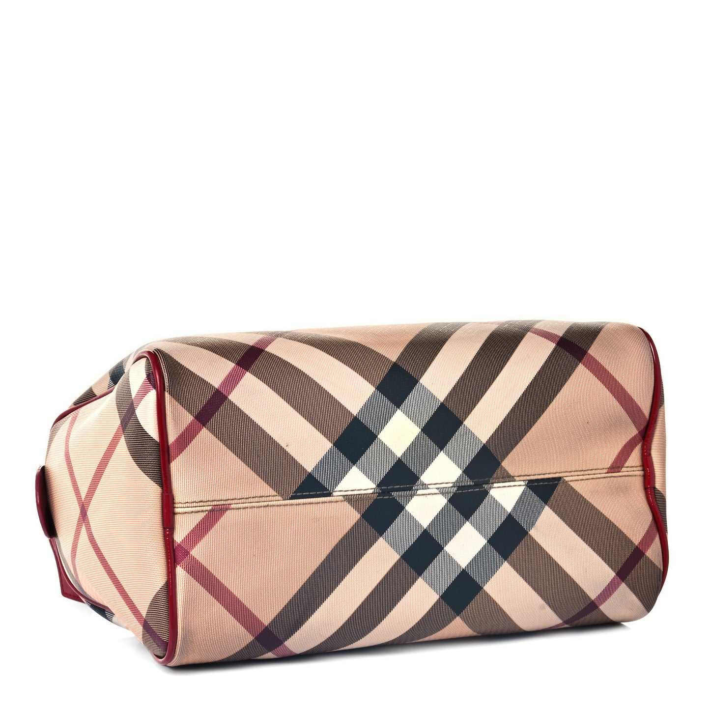 Patent Nova Check Chester Bowling Bag Raspberry Sorbet