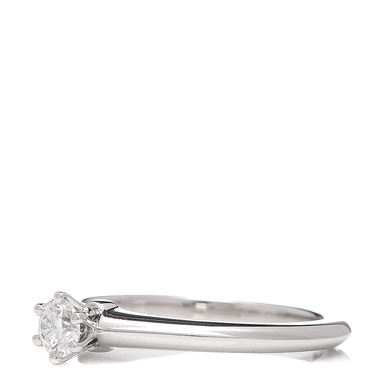 Tiffany Platinum Diamond .24ct Solitaire Engagement Ring 51 5.75 3 of 7