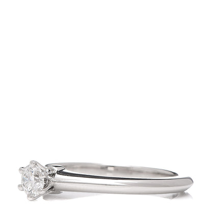 Tiffany Platinum Diamond .24ct Solitaire Engagement Ring 51 5.75 3 of 7