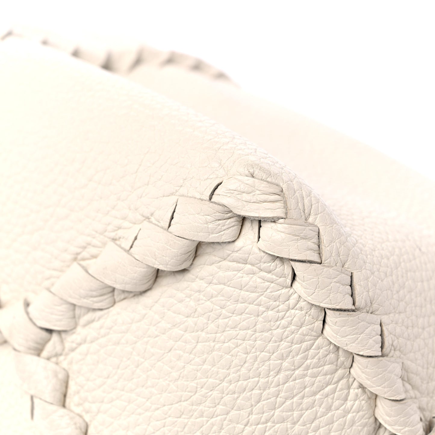 Cervo Deerskin Medium Shoulder Bag White
