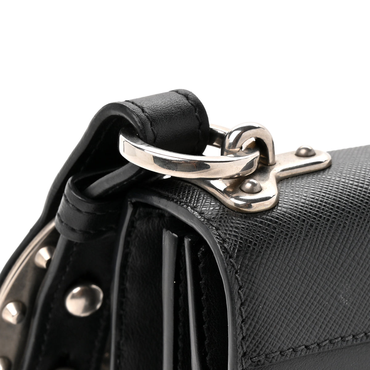 Prada City Calf Saffiano Cahier Bag Black 12 of 12