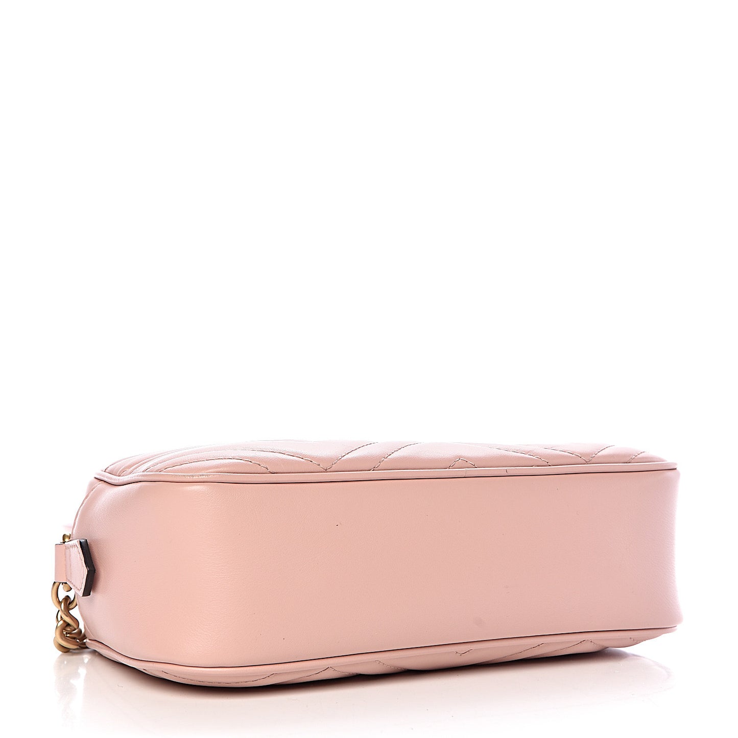 Calfskin Matelasse Small GG Marmont Chain Shoulder Bag Perfect Pink