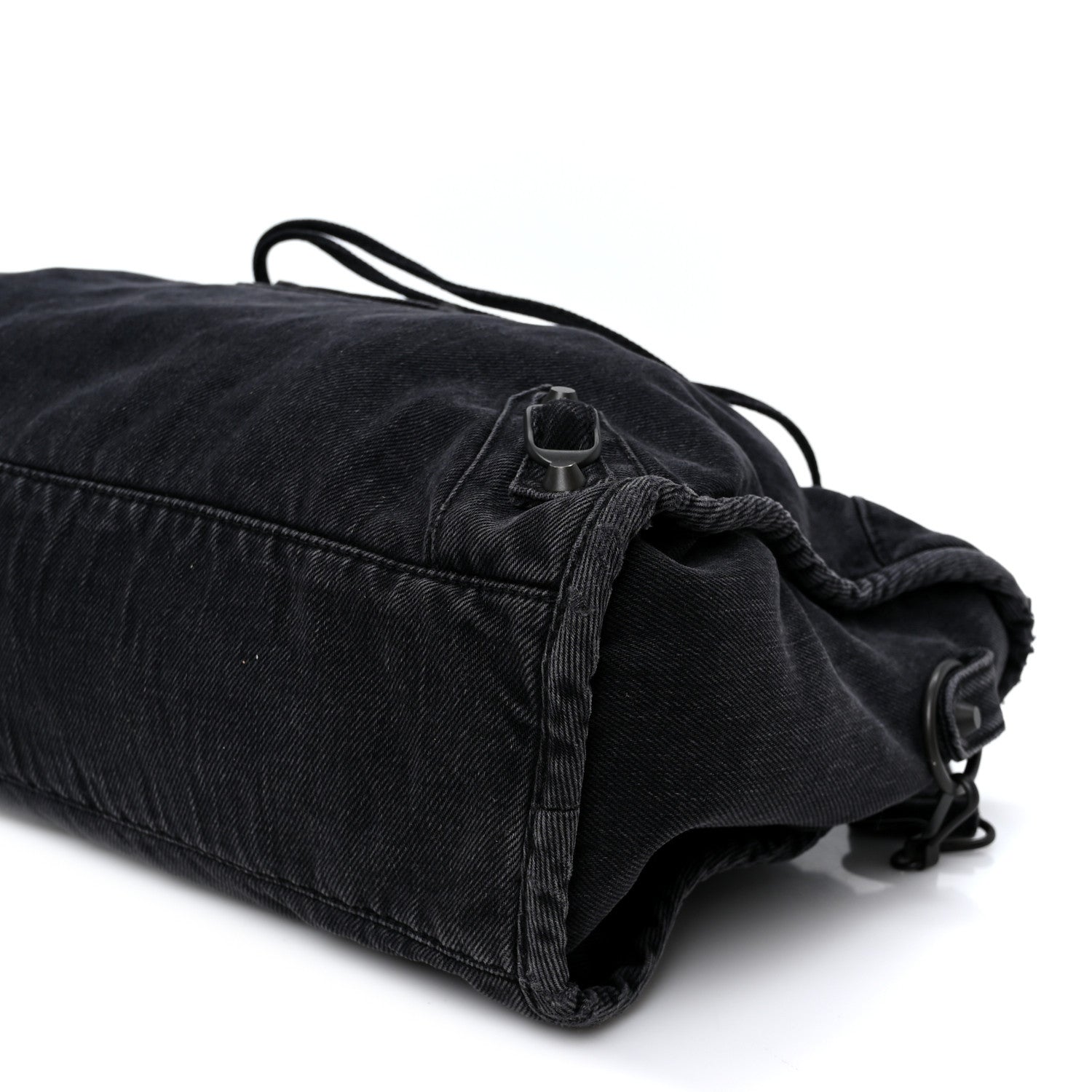 Balenciaga Washed Denim Classic Hardware Medium Le City Black 9 of 9