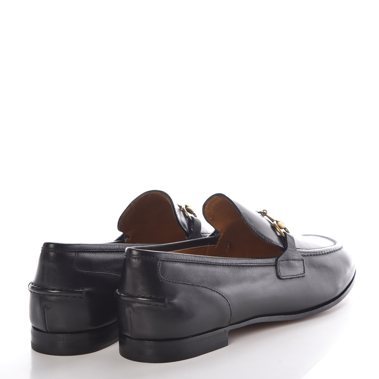 Gucci Calfskin Womens Jordaan Loafers 40.5 Black 4 of 9