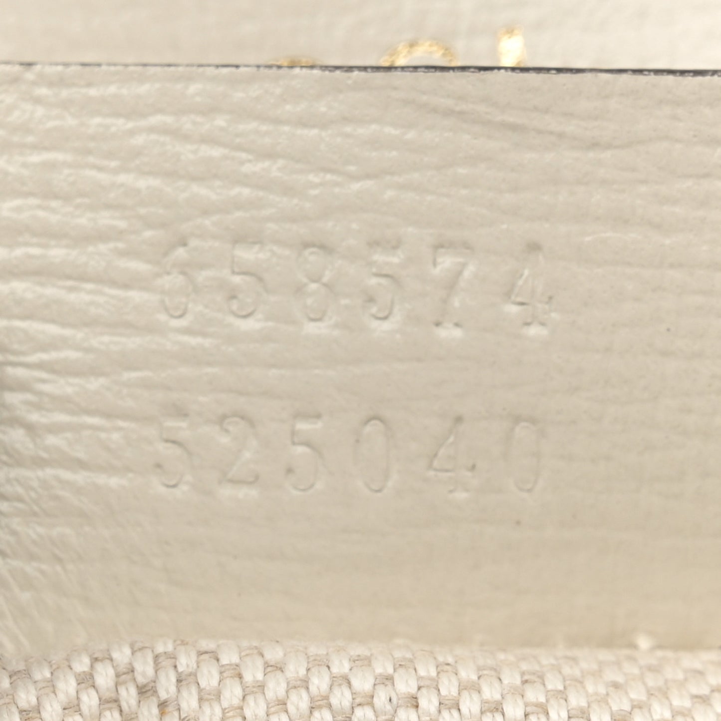 GG Supreme Monogram Web Mini Horsebit 1955 Shoulder Bag Beige Mystic White