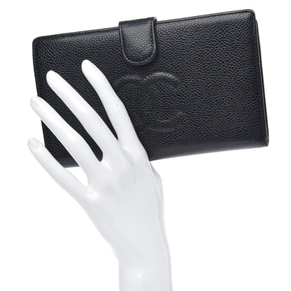 Chanel Caviar Timeless CC French Wallet Black 2 of 12