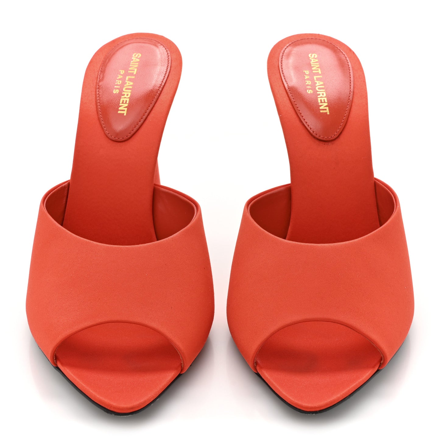 Crepe De Chine Suite Mule Sandals 38 Arancio