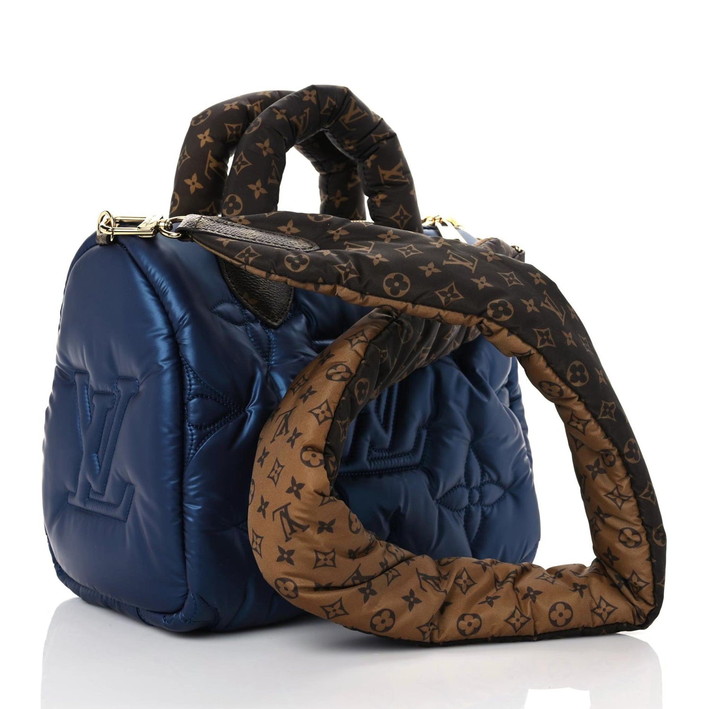 Econyl Mini Monogram Pillow Speedy Bandouliere 25 Navy
