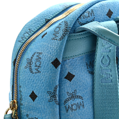 MCM Visetos Mini Stark Backpack Blue 14 of 21