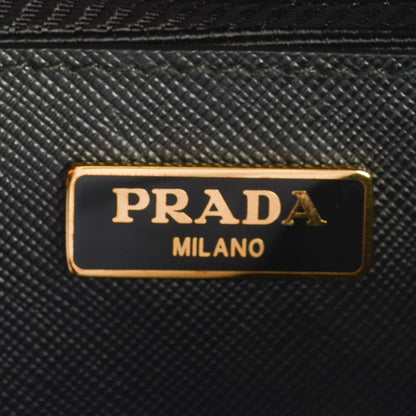 Prada Saffiano Lux Mini Galleria Double Zip Tote Black 9 of 11
