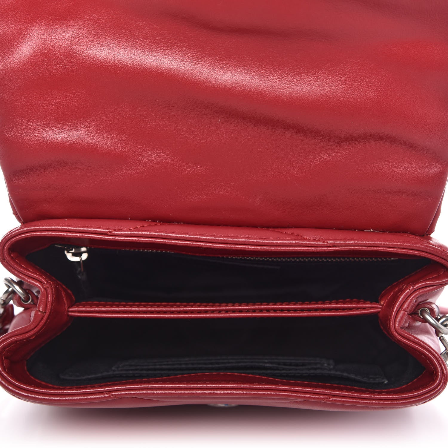 Saint Laurent Calfskin Y Quilted Monogram Toy Loulou Crossbody Bag New Lipstick 5 of 11