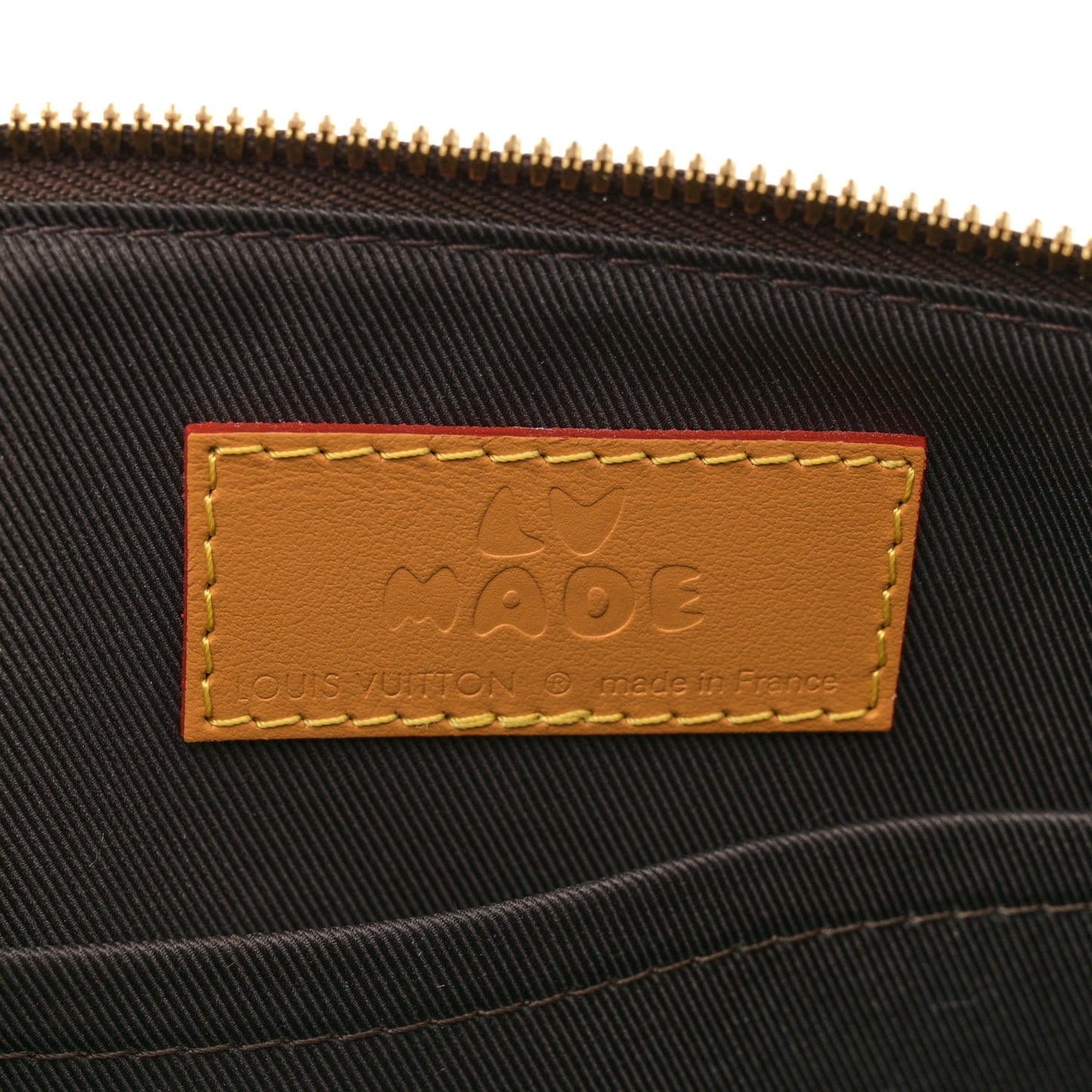 X NIGO Reverse Monogram Stripes City Keepall Bandouliere Brown