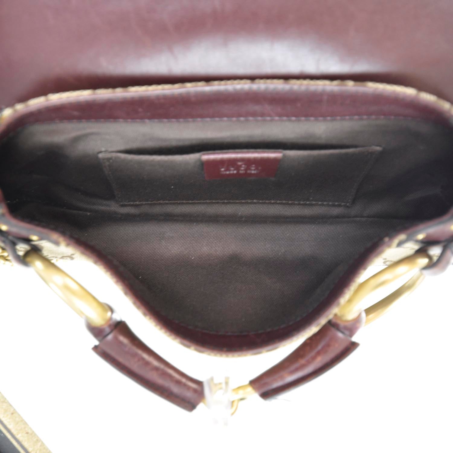 Gucci Monogram Studded Horsebit Clutch 11 of 11