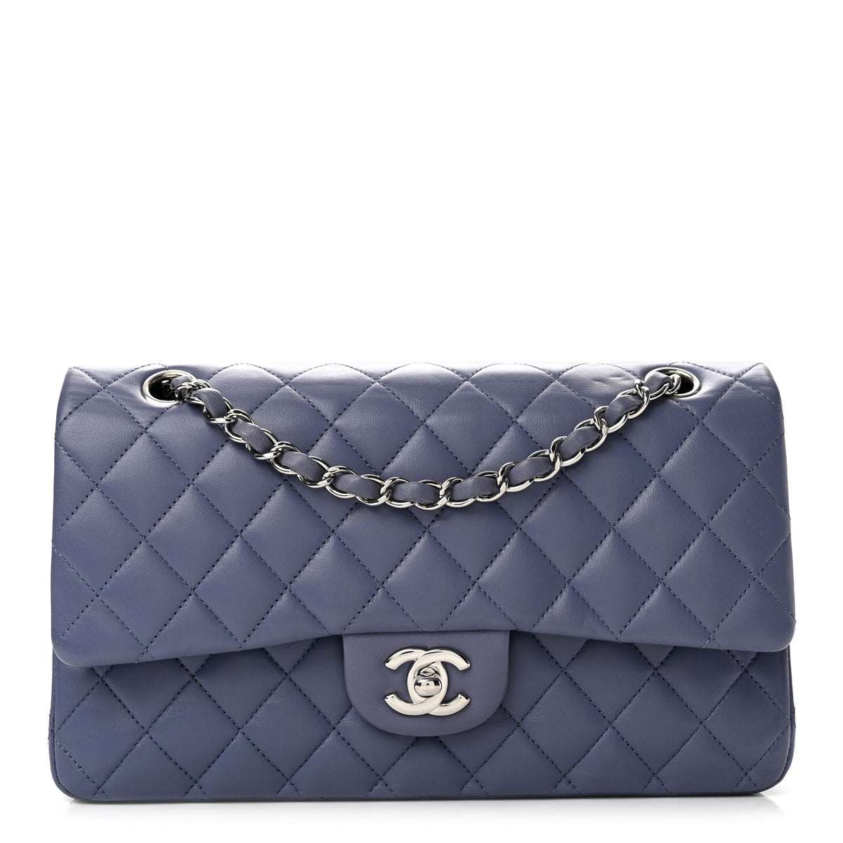 Chanel Lambskin Quilted Medium Double Flap Light Purple 1 of 13
