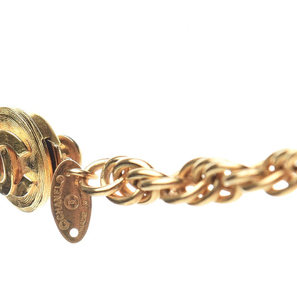 Chanel CC Long Chain Necklace Gold 4 of 5