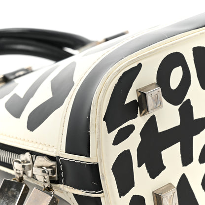 Louis Vuitton Graffiti Alma MM Black 10 of 15