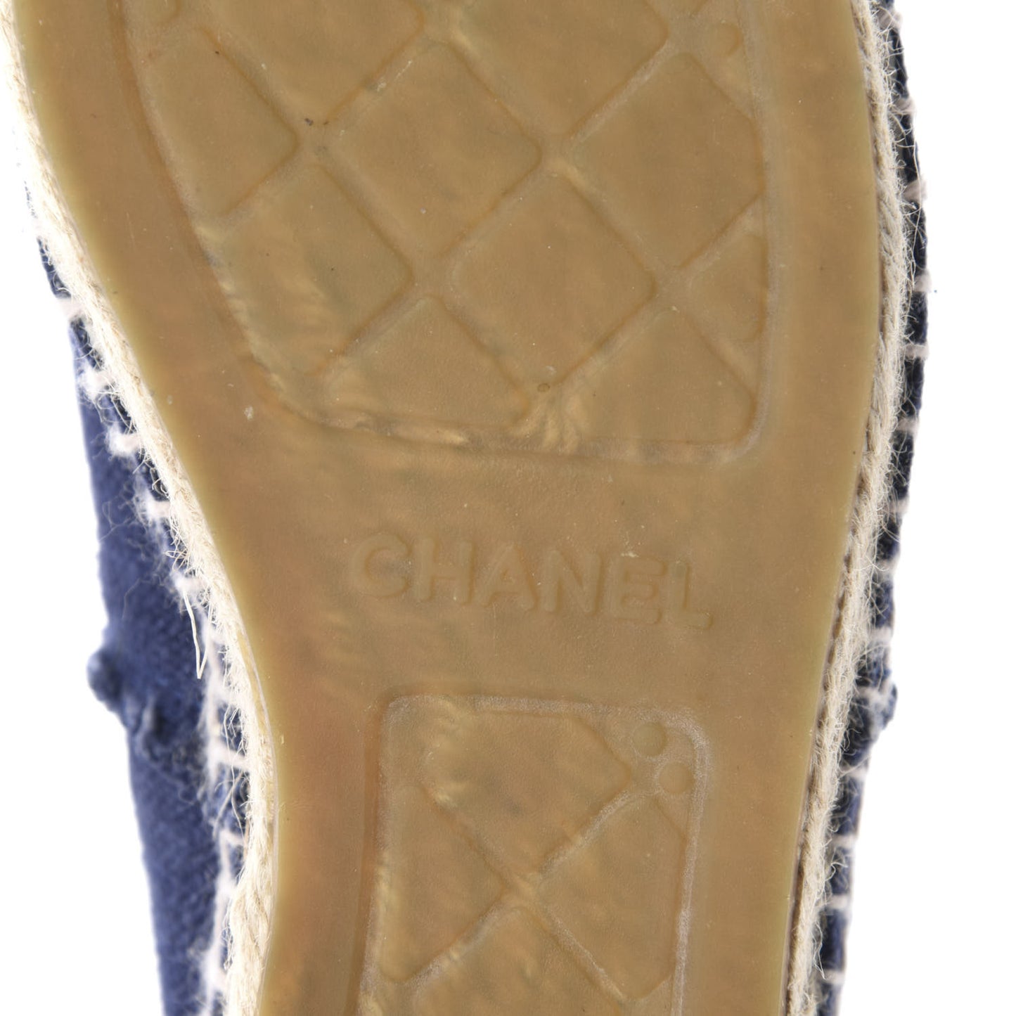Denim Toile CC Espadrilles 38 Navy Black