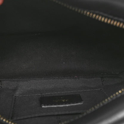 Fendi Glazed Fabric Vitello Century F is Fendi FF 1974 Stamp Patch Camera Case Mogano Panna Black 5 of 10