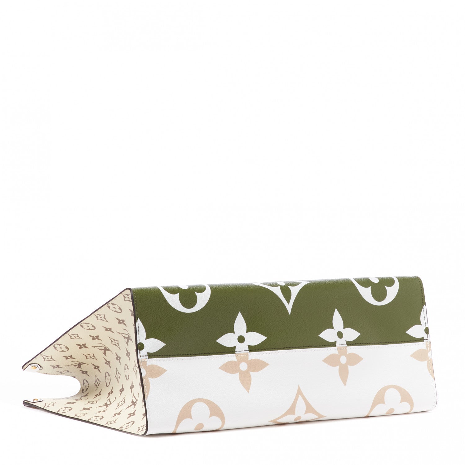 Louis Vuitton Monogram Giant Onthego GM Kaki Beige 3 of 8