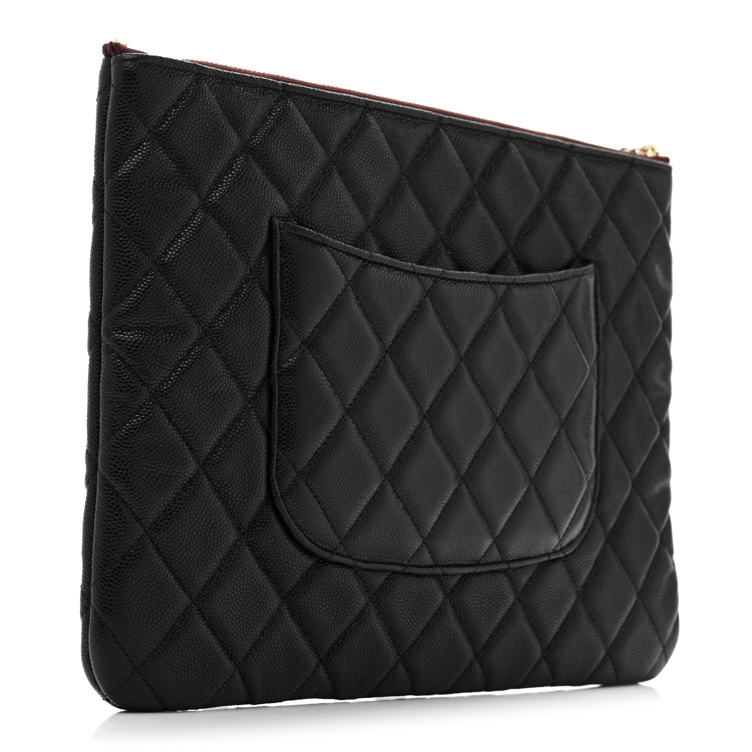 Chanel Caviar Quilted Medium Cosmetic Case Black 3 of 7