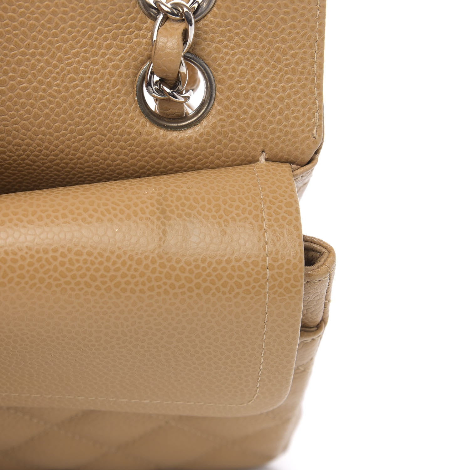 Chanel Caviar Quilted Small Double Flap Beige 11 of 16