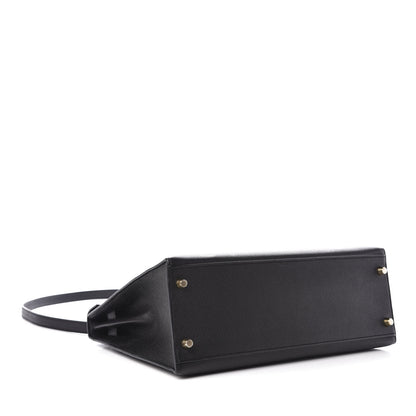 Hermes Epsom Kelly Sellier 32 Black 4 of 12