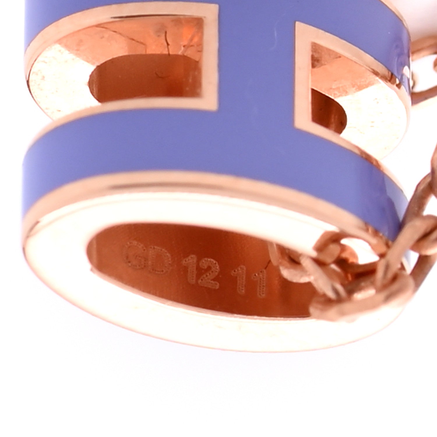 Hermes Rose Gold Mini Pop H Pendant Necklace Lilas 7 of 8