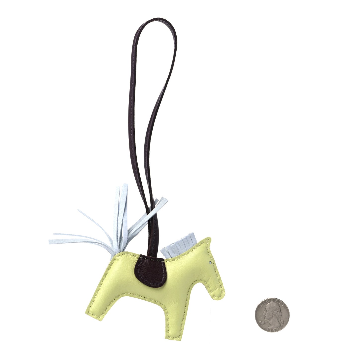 Milo Lambskin Grigri Rodeo Horse Bag Charm PM Jaune Bourgeon Bleu Brume Rouge Sellier