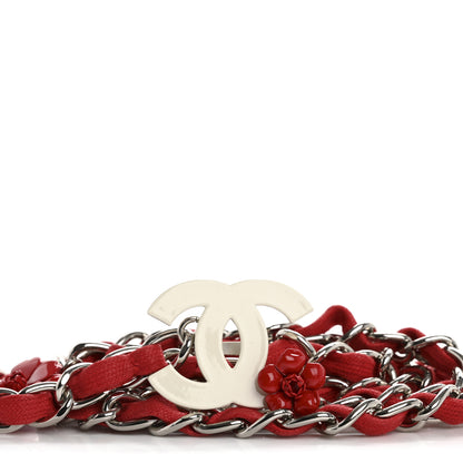Chanel Camellia Chain Belt Red 4 of 6