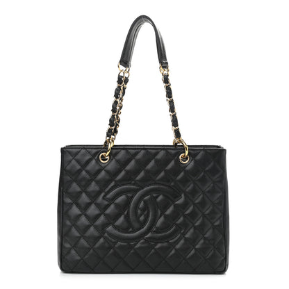 Chanel Caviar Quilted Grand Shopping Tote GST Black 1 of 11