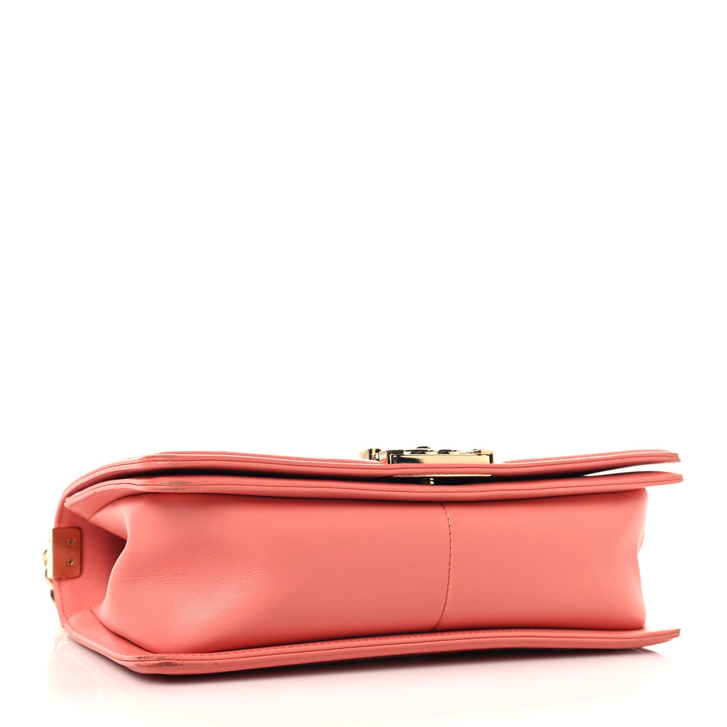 Chanel Lambskin Quilted Medium Boy Flap Coral 4 of 10