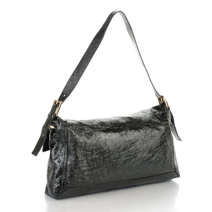 Fendi Vitello Naplak Large Convertible Baguette Black 3 of 13
