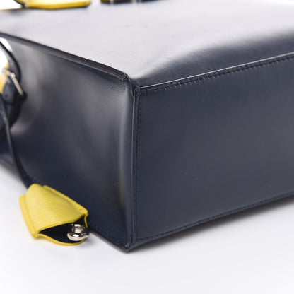 Balenciaga Smooth Calfskin Karung Mini All Afternoon Tote Bleu Outremer Jaune Citrus 7 of 14