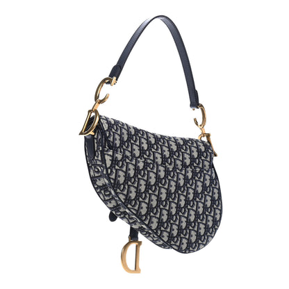 Christian Dior Oblique Saddle Bag Blue 3 of 9