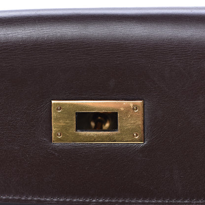 Hermes Box Kelly Retourne 32 Chocolate 26 of 64
