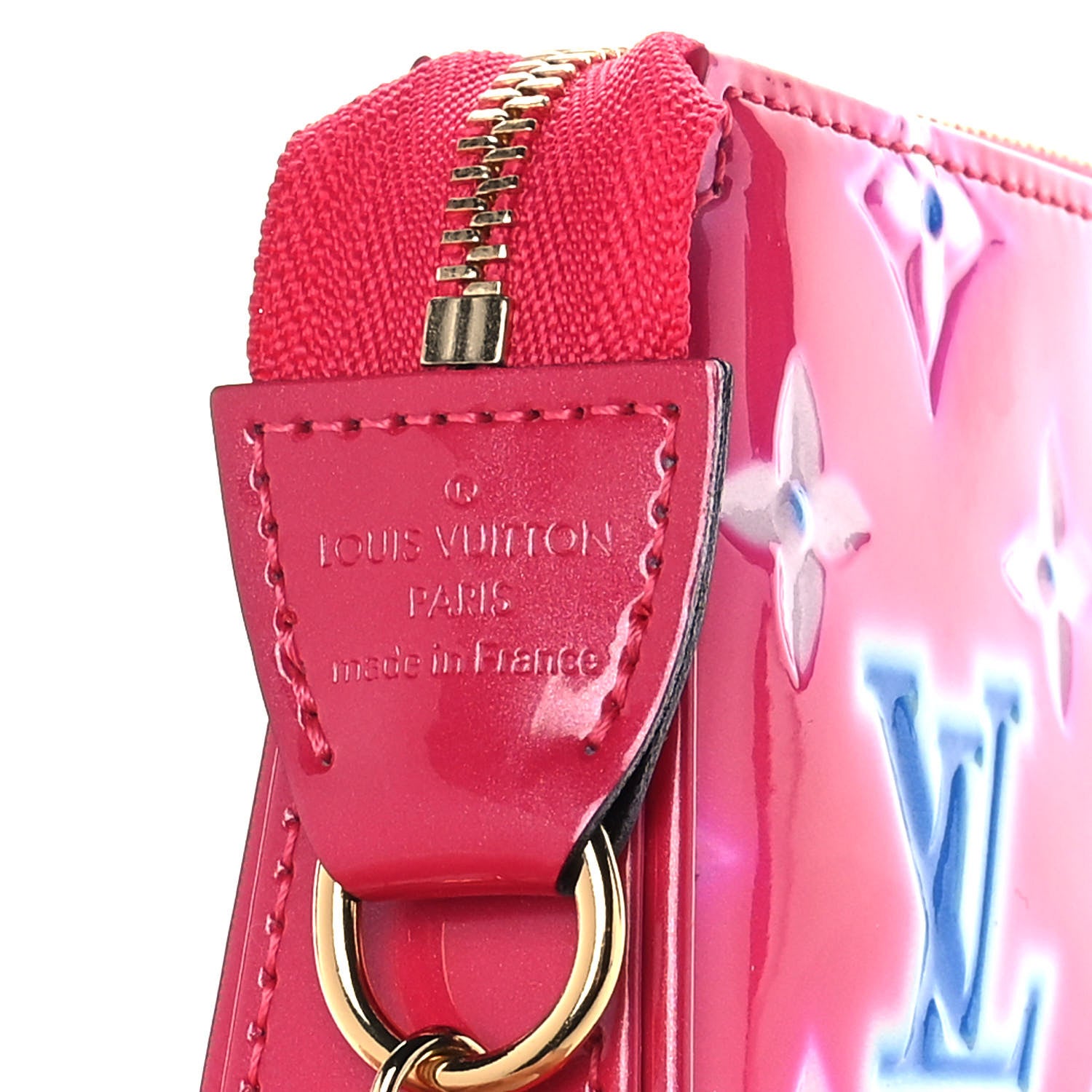 Louis Vuitton Vernis Valentine Mini Pochette Accessories Fuchsia Neon 6 of 10
