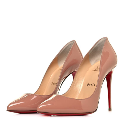 Christian Louboutin Patent Pigalle Follies 100 Pumps 36 Nude 3 of 10