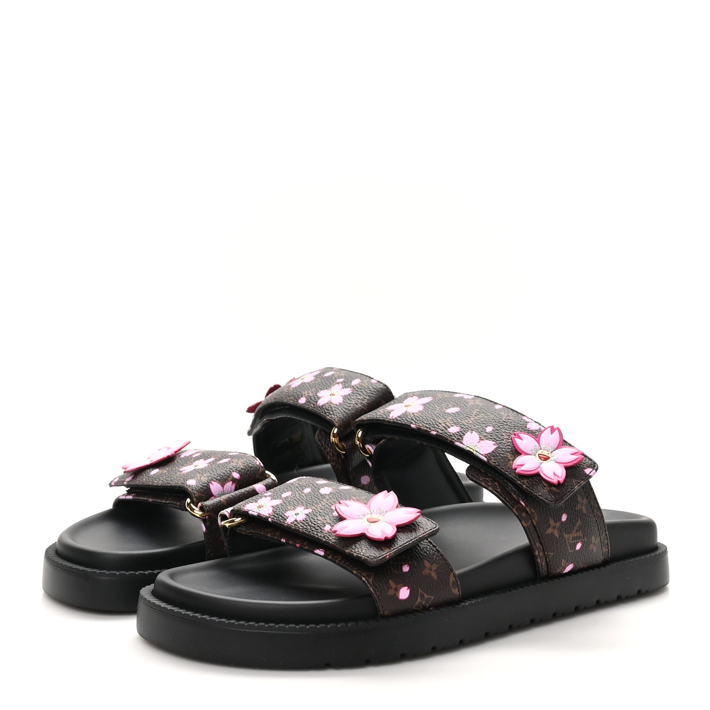 LV X TM Monogram LV Sunset Flat Comfort Mule 38 Sakura Brown