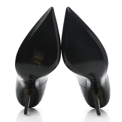 Saint Laurent Calfskin Opyum 110 Pumps 37 Black Gold 5 of 7