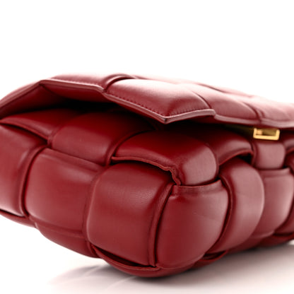 Bottega Veneta Nappa Maxi Intreccio Padded Cassette Crossbody Bag Dark Red 9 of 14