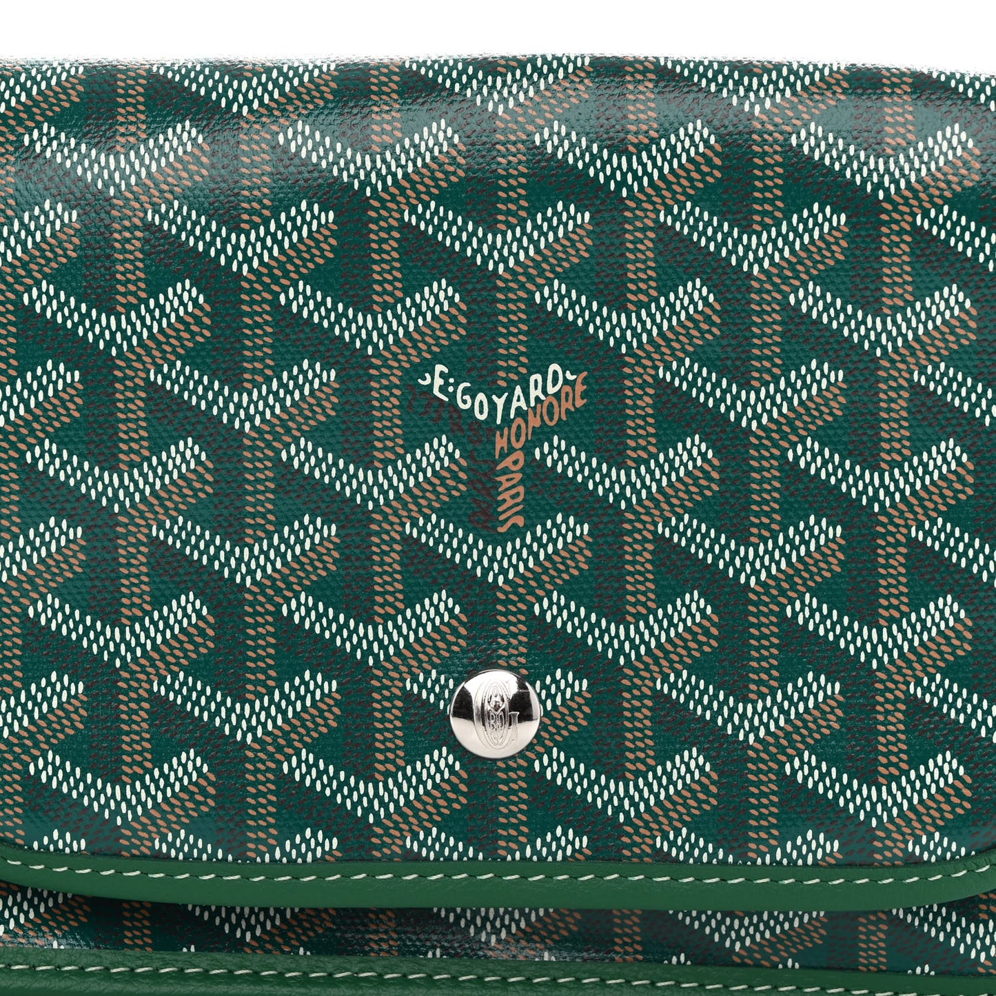 Goyardine Plumet Wallet Clutch Green