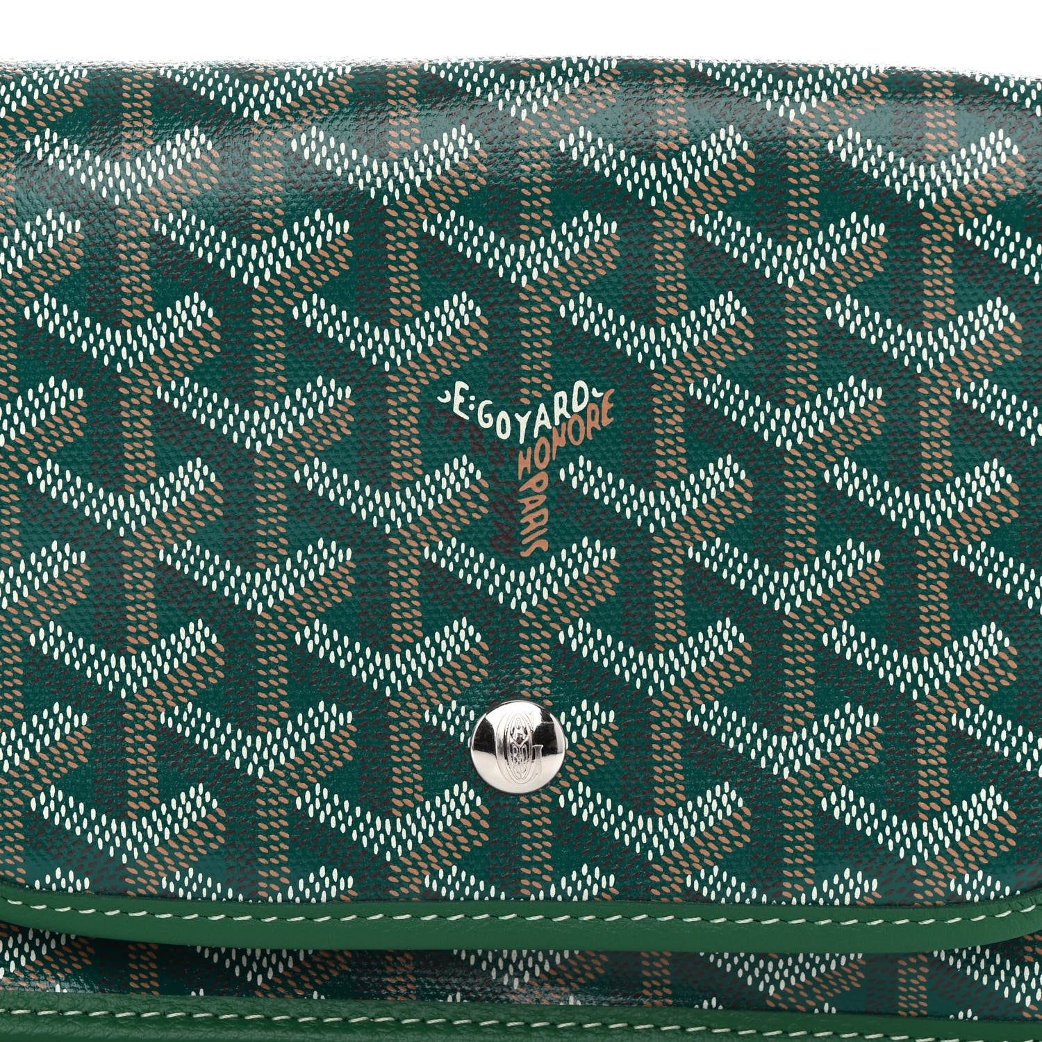 Goyard Goyardine Plumet Wallet Clutch Green 8 of 10