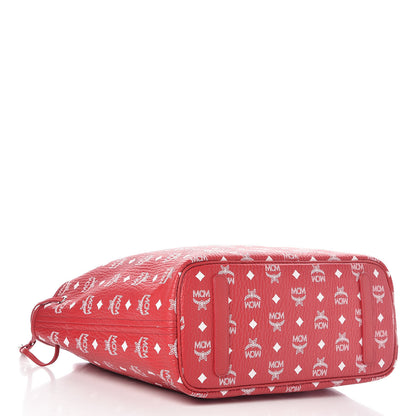 MCM Visetos Medium Reversible Shopper Tote Ruby Red 7 of 14