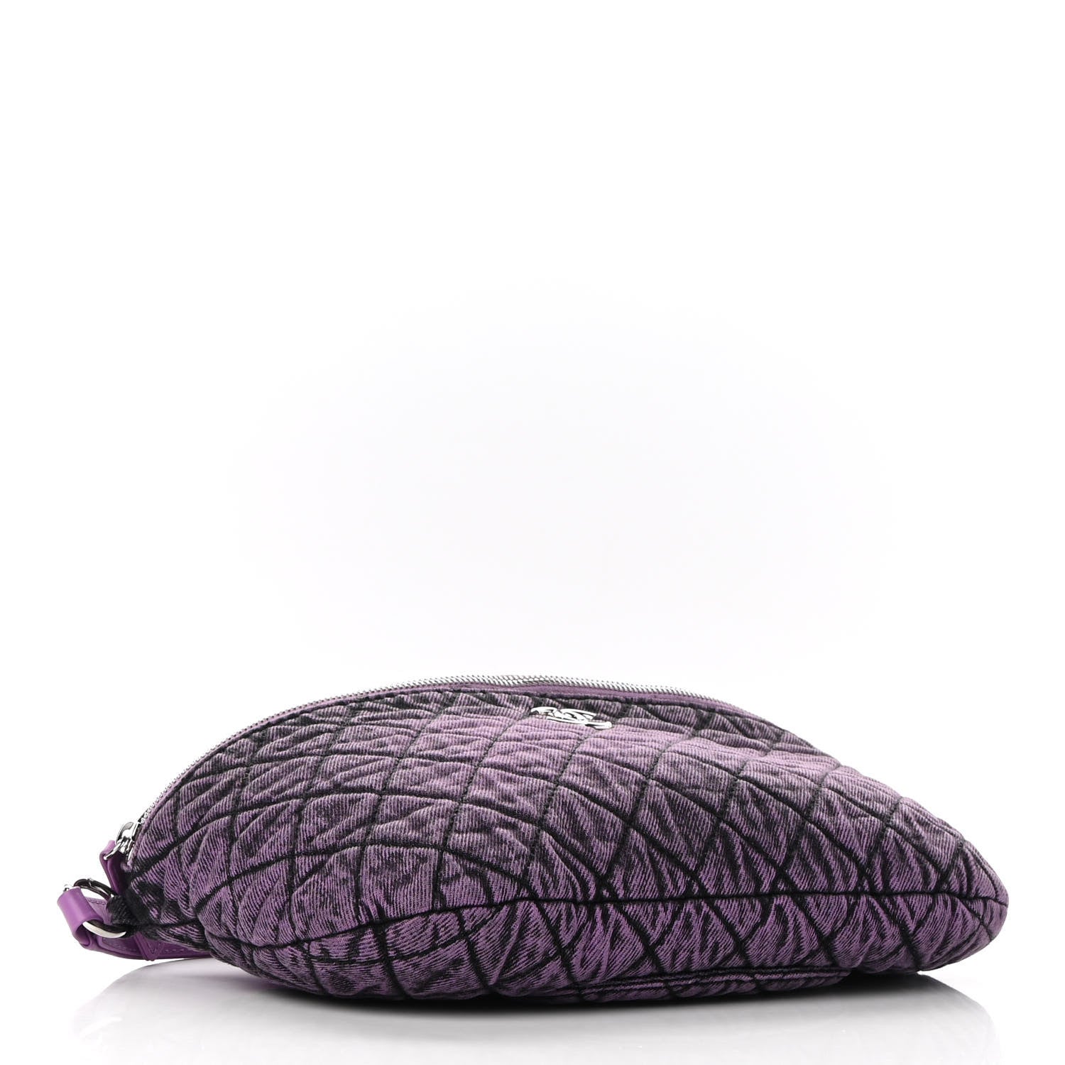 Chanel Denim Quilted Denimpression Waist Bag Purple 4 of 10